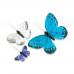 Blåa fjärilar på tråd, 24 st
